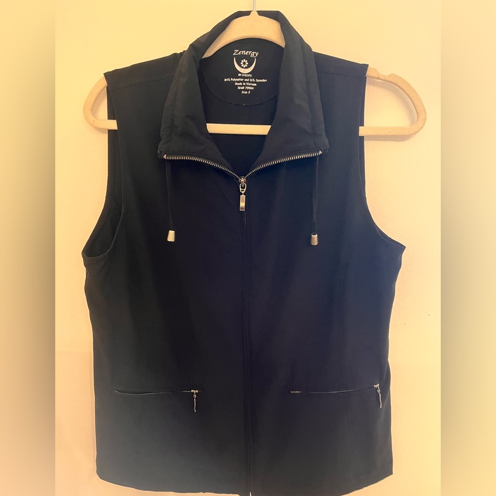 Zenergy By Chicos Balck Vest